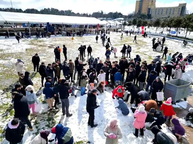 Arnavutköy'de İlk Kar Festivali